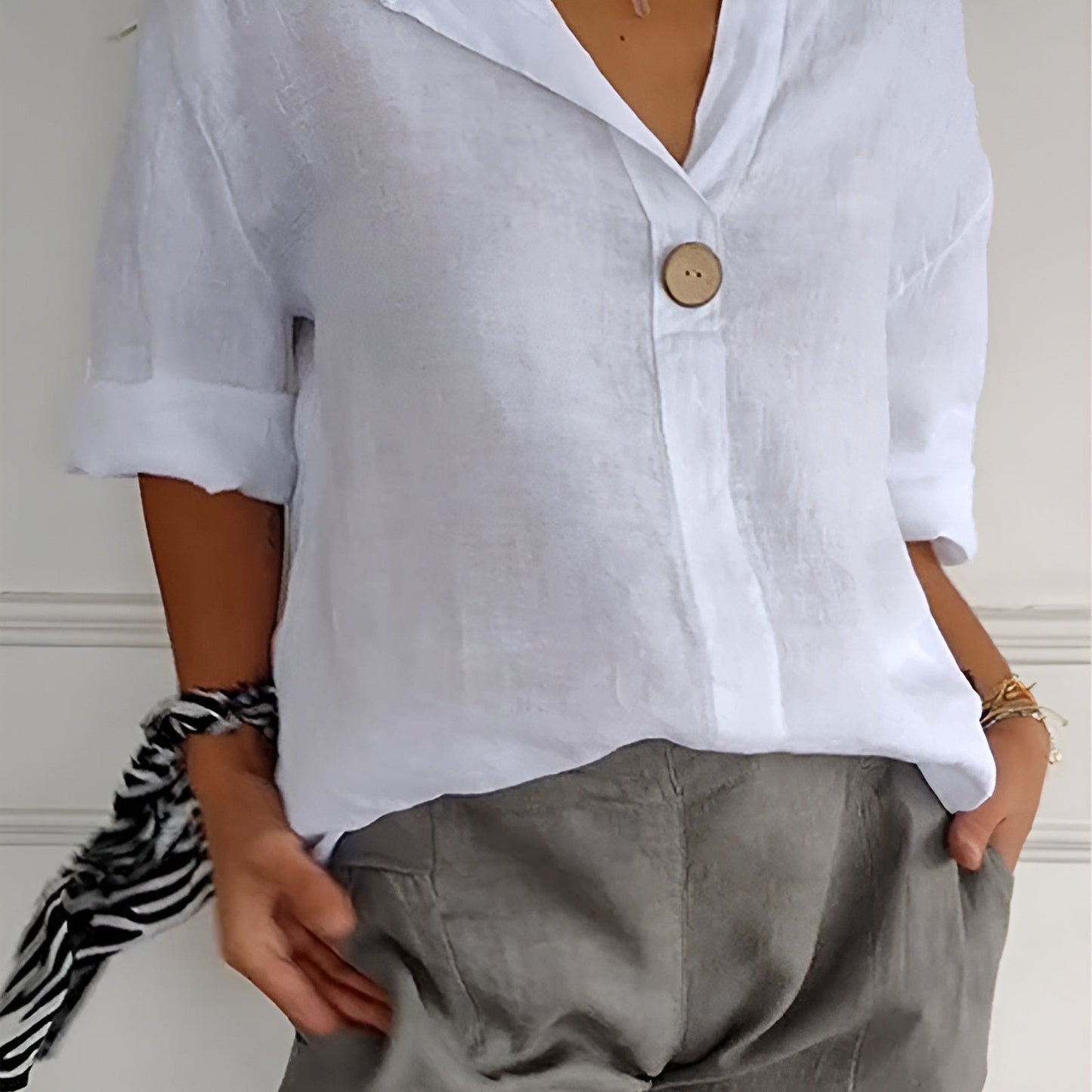 Anita™ | Elegante linnen blouse (50% korting)