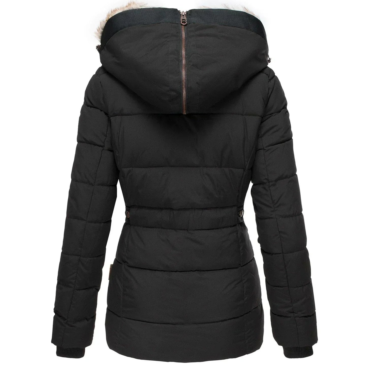 Belén - Warme winterjas met bontvoering