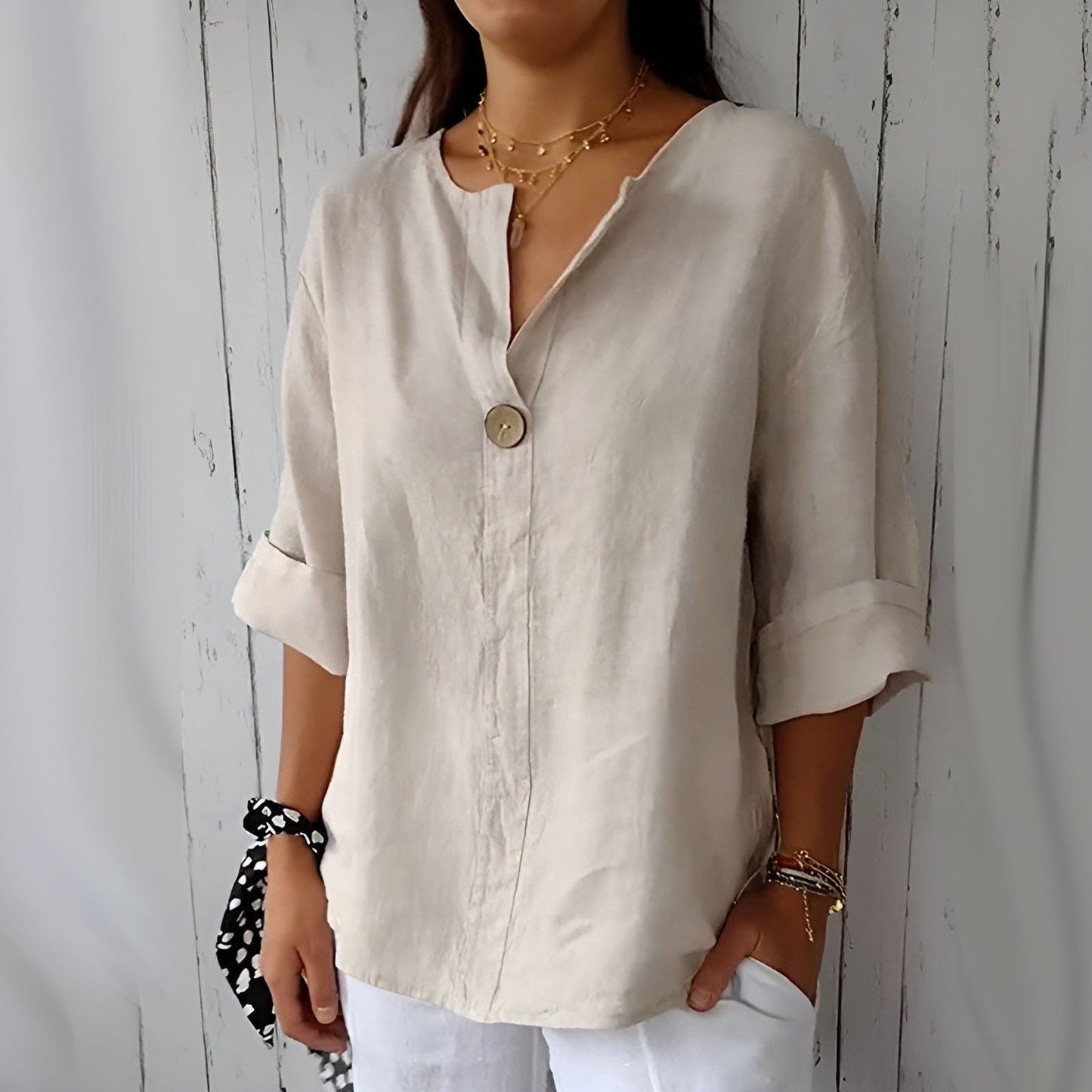 Anita™ | Elegante linnen blouse (50% korting)