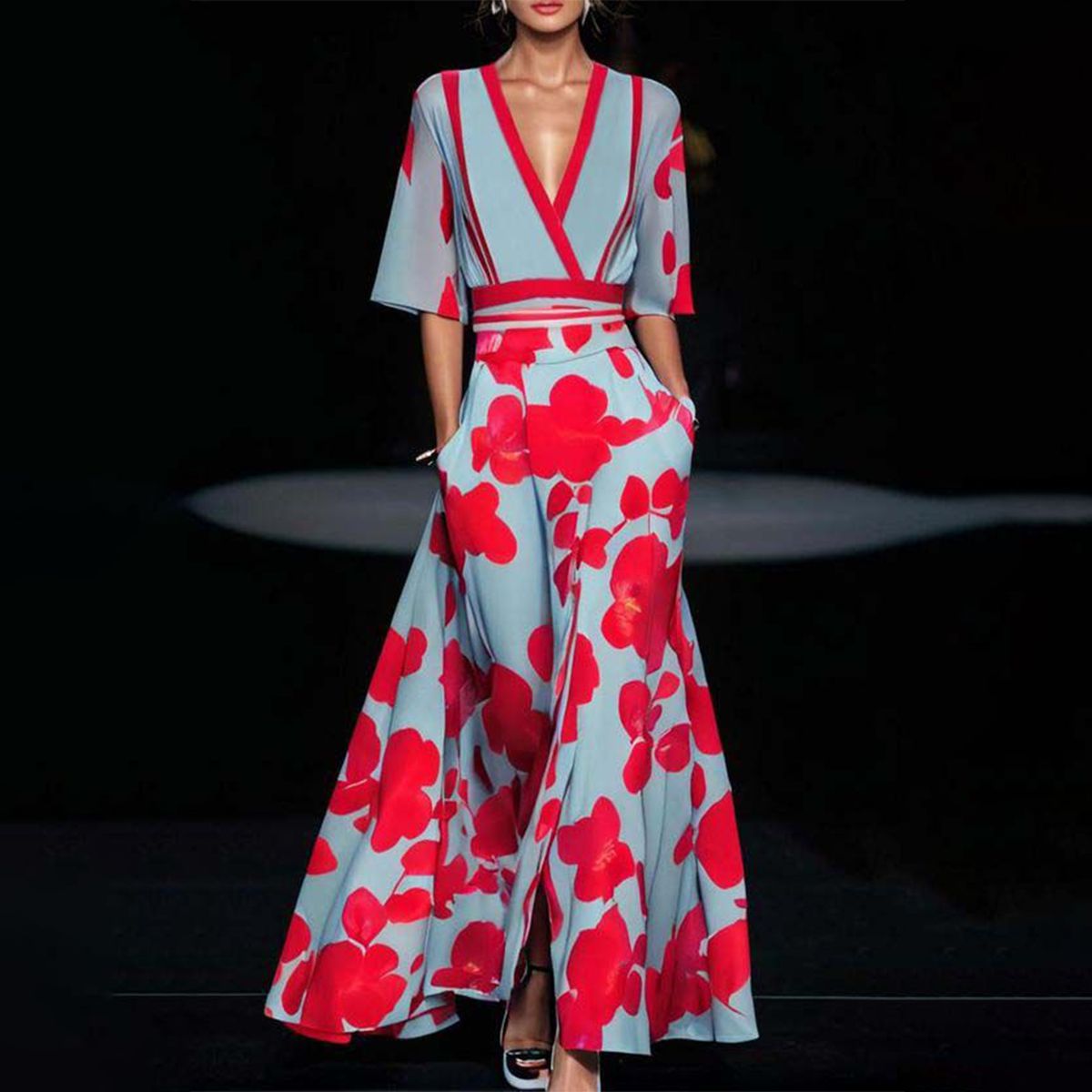 Alea - Jurk met elegante mouwen