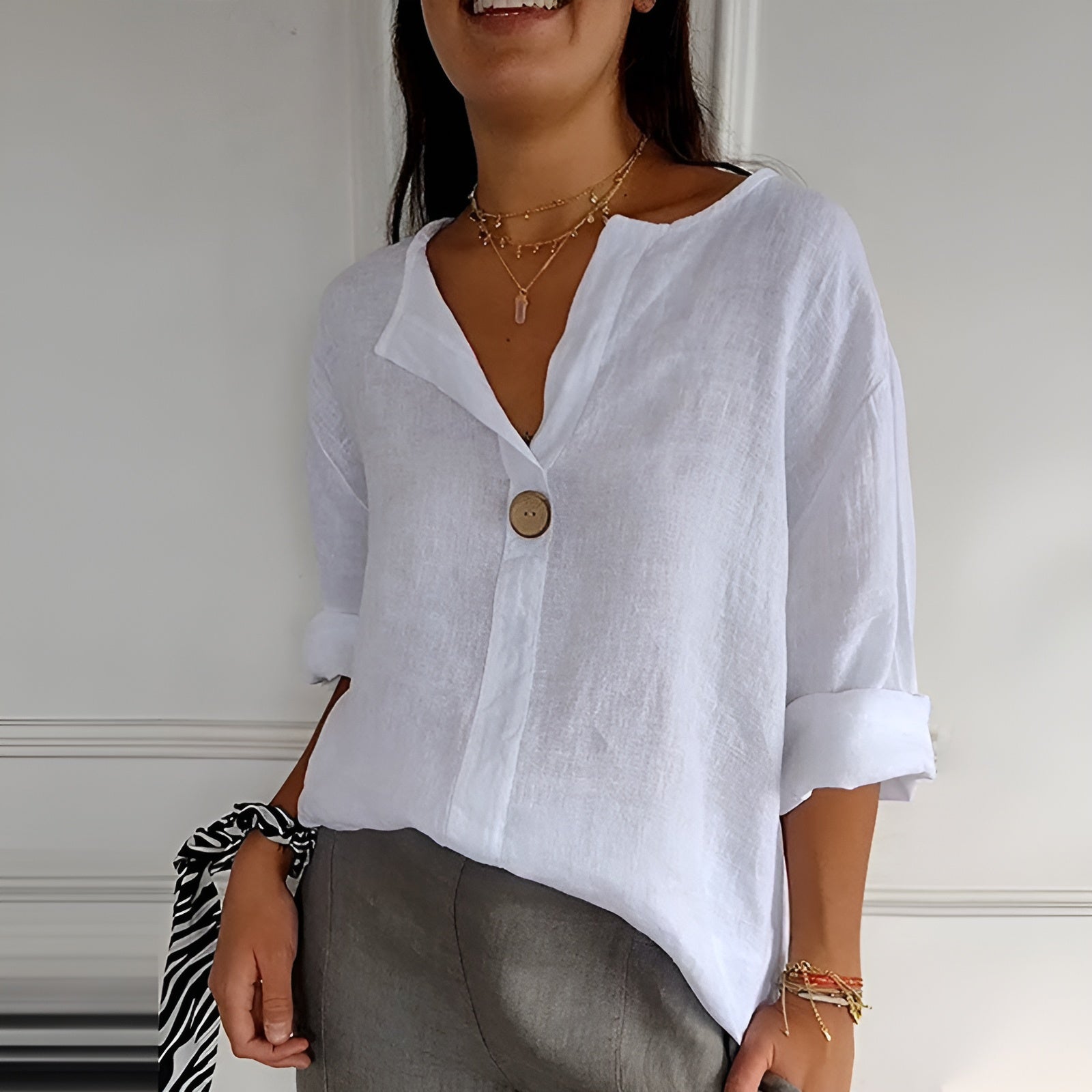 Anita™ | Elegante linnen blouse (50% korting)